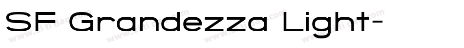 SF Grandezza Light字体转换